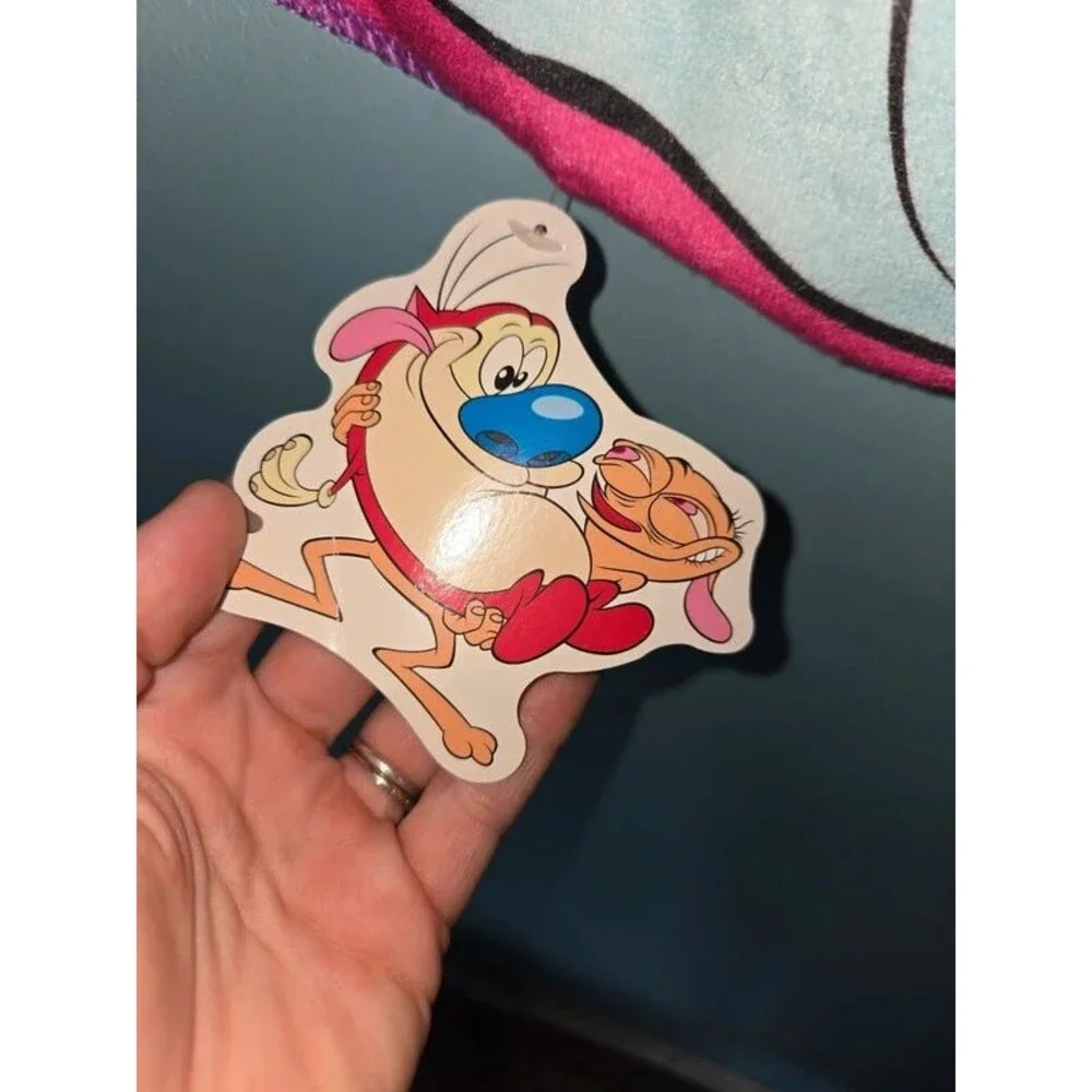 Ren and Stimpy Fleece towel Nick Box 90s Vintage Cartoon CultureFly NWT